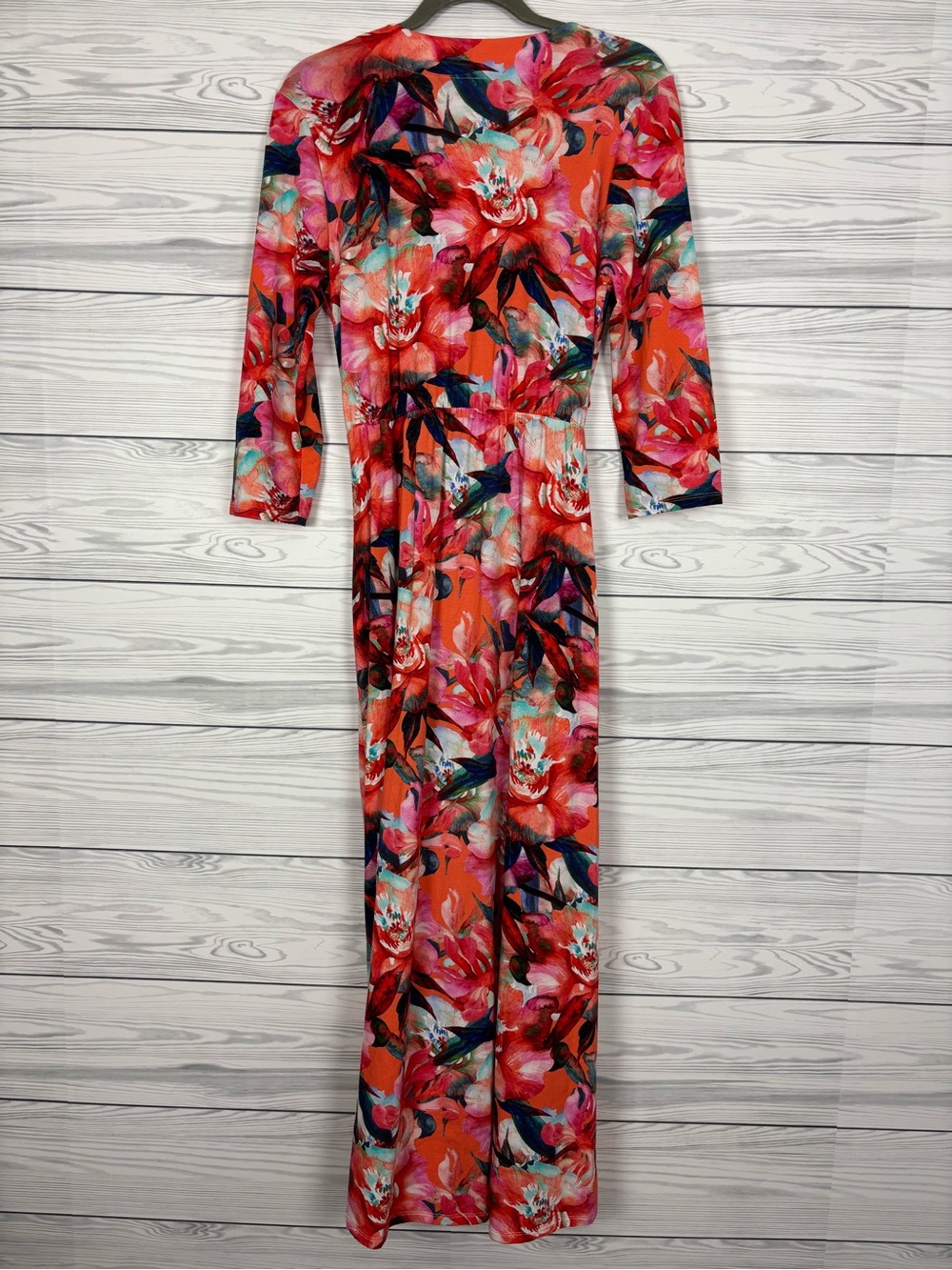 Soft Surroundings floral maxi dress le jardin wrap size medium - Picture 7 of 7